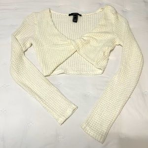 Cropped Knit Sweater
